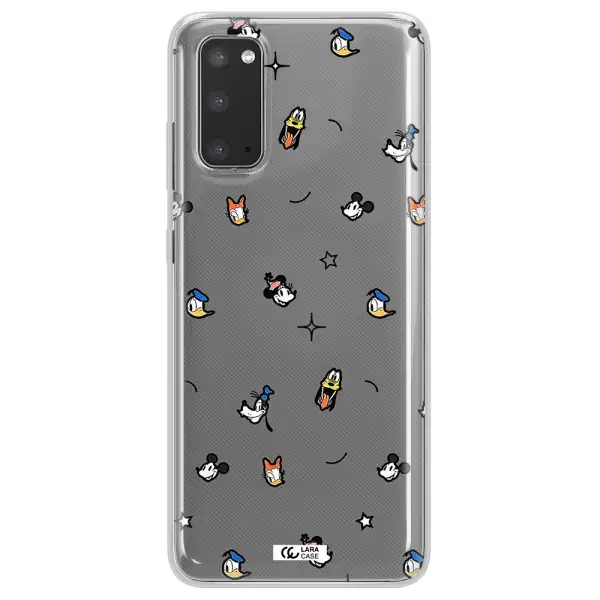 Disney Face Pattern Samsung S20 Clear Tpu Case