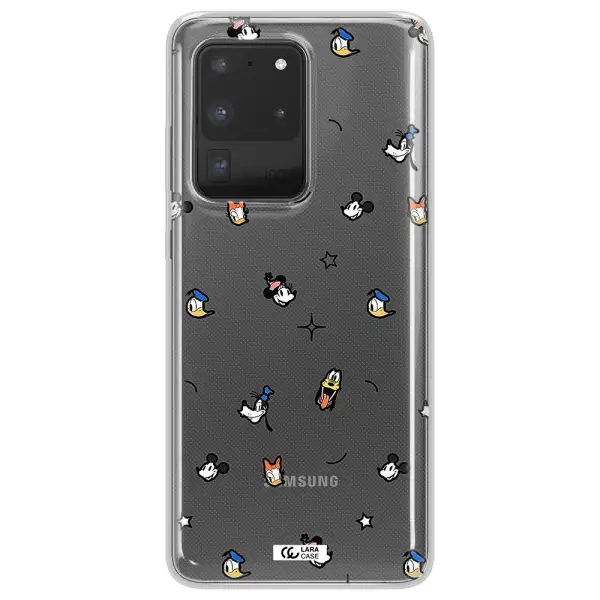 Disney Face Pattern Samsung S20 Ultra Clear Tpu Case