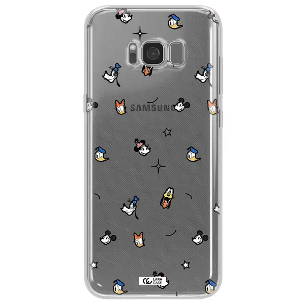 Disney Face Pattern Samsung S8 Clear Tpu Case