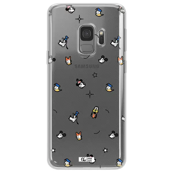 Disney Face Pattern Samsung S9 Clear Tpu Case