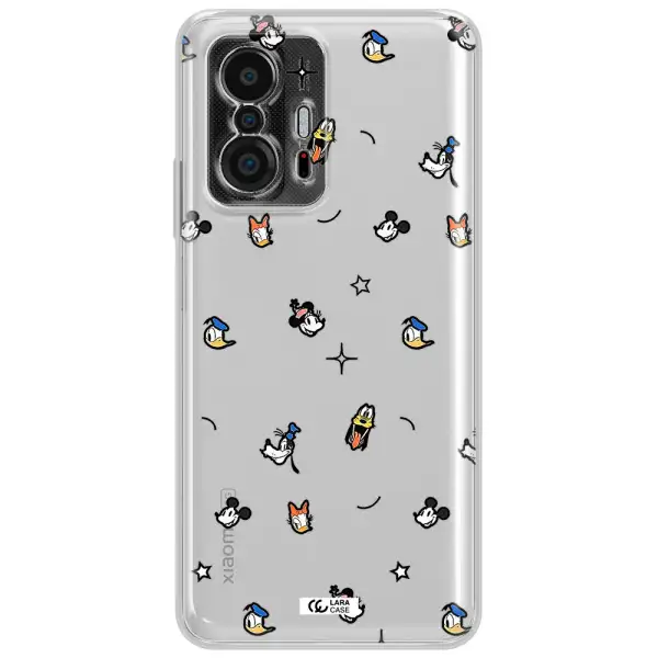 Disney Face Pattern Xiaomi 11T Clear Tpu Case