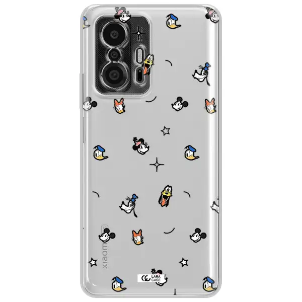 Disney Face Pattern Xiaomi 11T Pro Clear Tpu Case