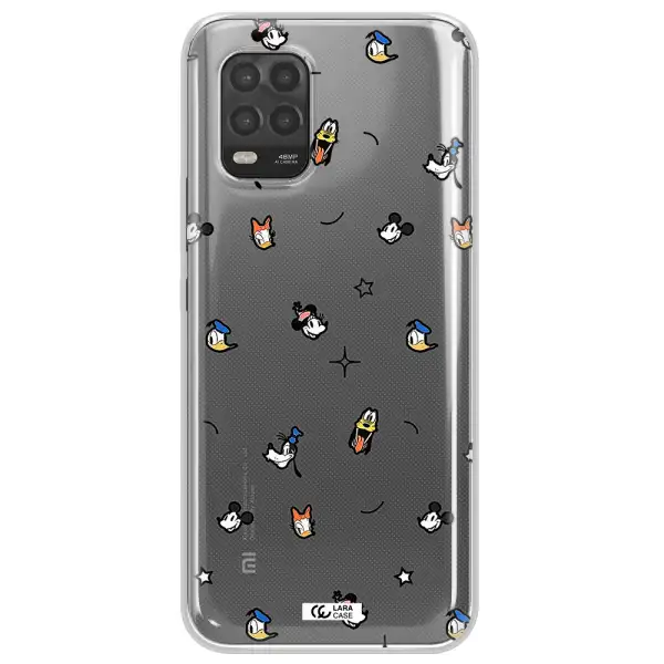 Disney Face Pattern Xiaomi Mi 10 Lite Clear Tpu Case