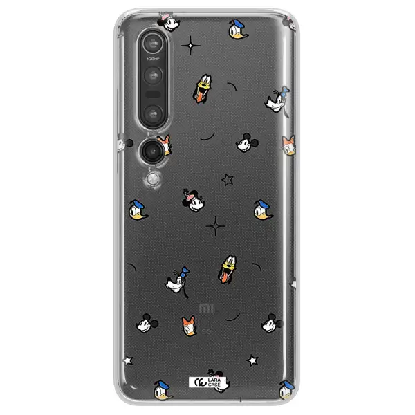 Disney Face Pattern Xiaomi Mi 10 Pro Clear Tpu Case