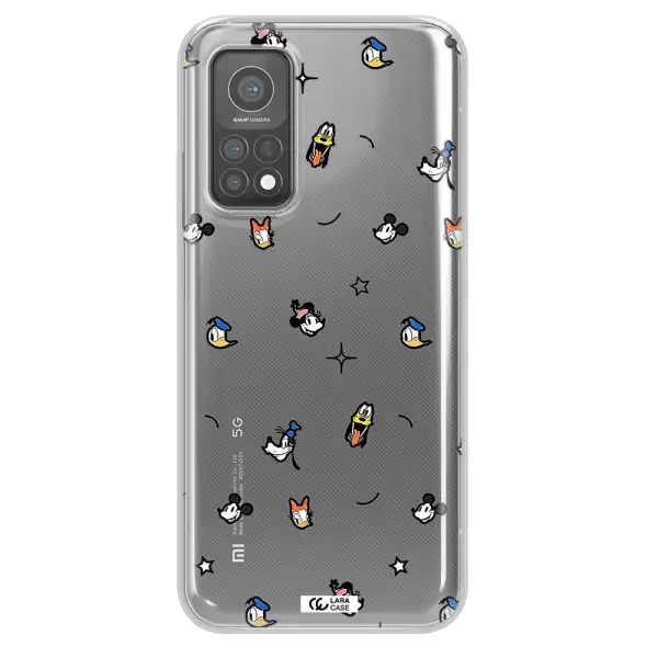 Disney Face Pattern Xiaomi Mi 10 T Pro Clear Tpu Case