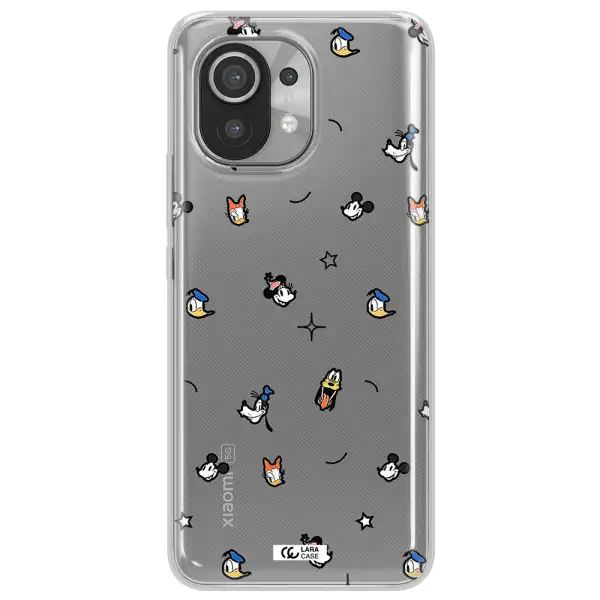 Disney Face Pattern Xiaomi Mi 11 Clear Tpu Case