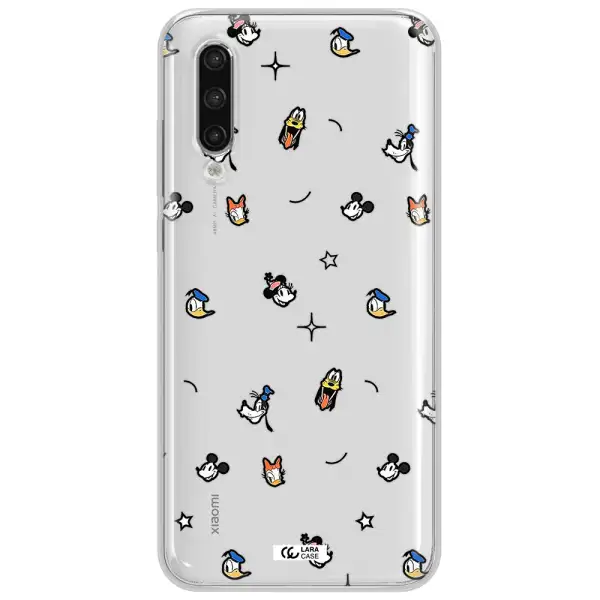 Disney Face Pattern Xiaomi Mi 9 Lite Clear Tpu Case