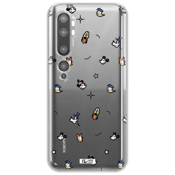 Disney Face Pattern Xiaomi Mi Note 10 Clear Tpu Case