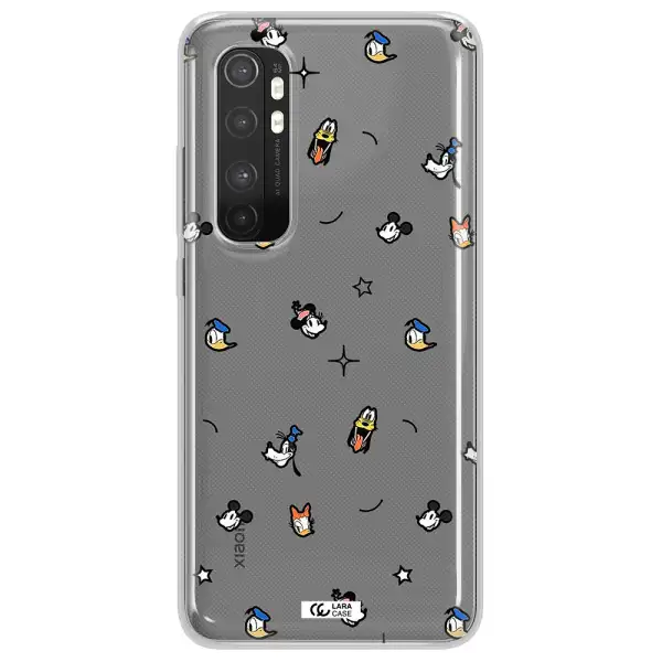 Disney Face Pattern Xiaomi Mi Note 10 Lite Clear Tpu Case