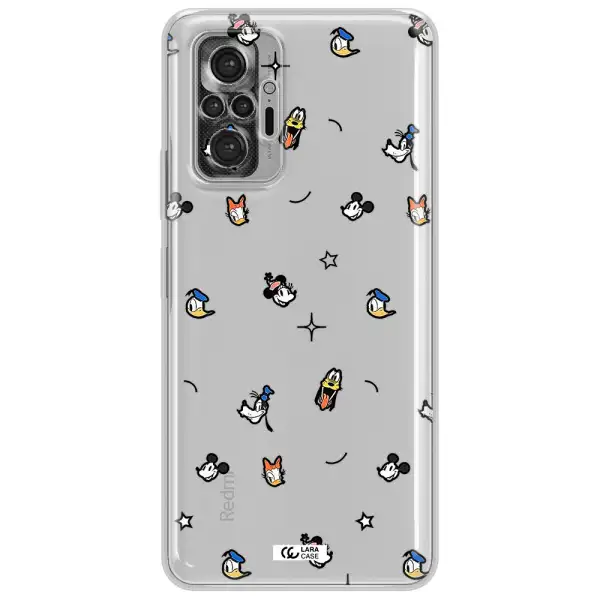 Disney Face Pattern Xiaomi Note 10 Pro Clear Tpu Case