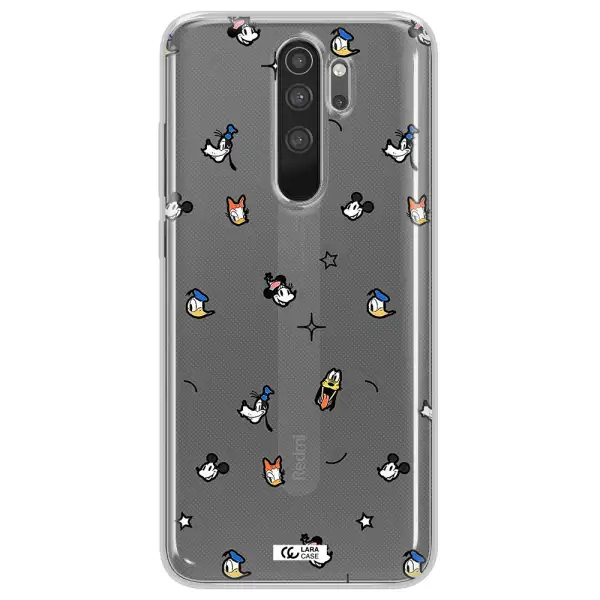Disney Face Pattern Xiaomi Note 8 Pro Clear Tpu Case