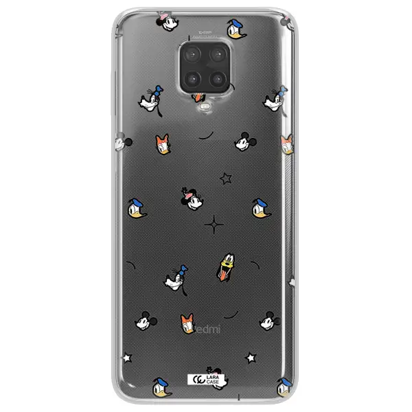 Disney Face Pattern Xiaomi Note 9 Pro Clear Tpu Case