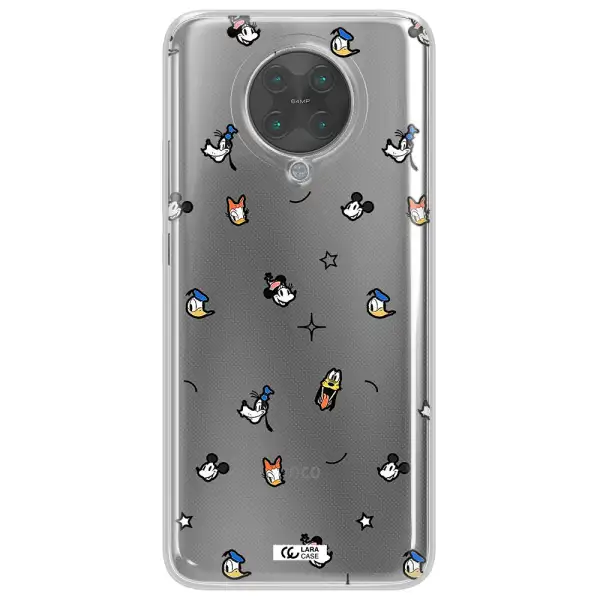 Disney Face Pattern Xiaomi Poco F2 Pro Clear Tpu Case
