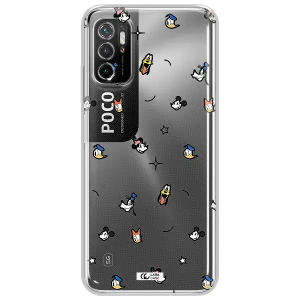 Disney Face Pattern Xiaomi Poco M3 Pro Clear Tpu Case