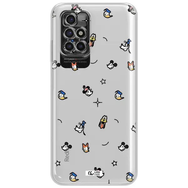 Disney Face Pattern Xiaomi Redmi 10 Clear Tpu Case
