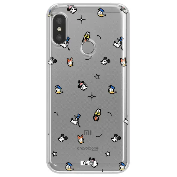 Disney Face Pattern Xiaomi Redmi 6 Pro Clear Tpu Case