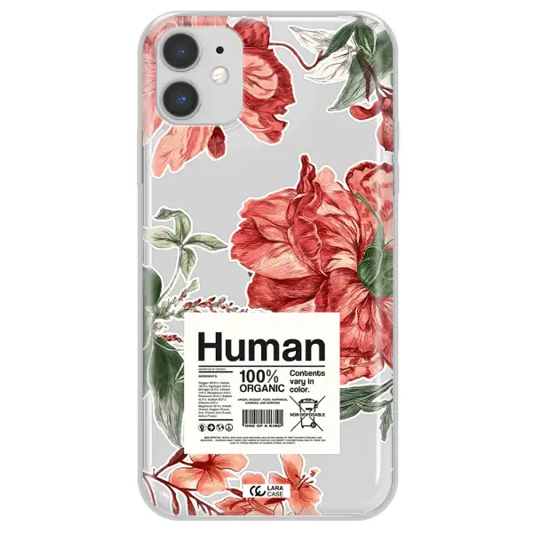 A Cover Of A Book With Flowers Apple Iphone 11 Clear Tpu Case