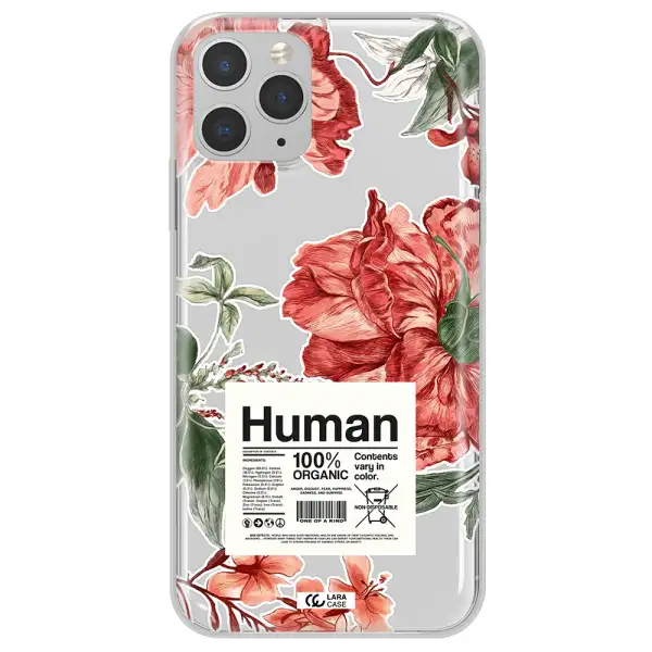 A Cover Of A Book With Flowers Apple Iphone 11 Pro Clear Tpu Case