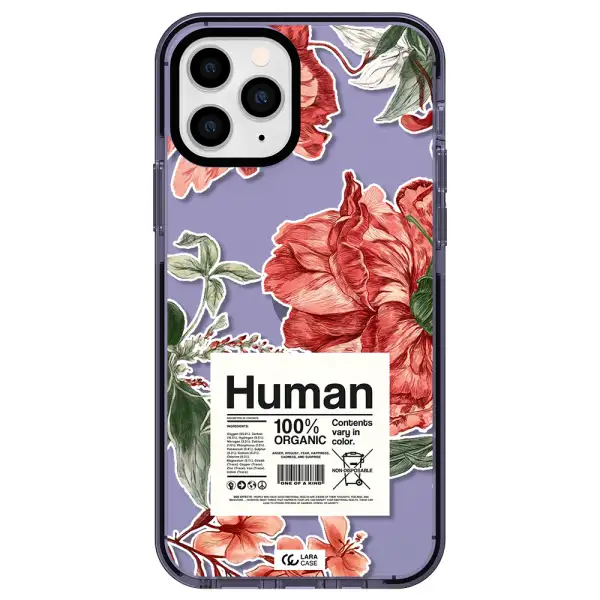 a cover of a book with flowers Apple iPhone 11 pro impact Lilac Case