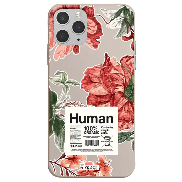 a cover of a book with flowers Apple iPhone 11 pro Silicone Stone Case