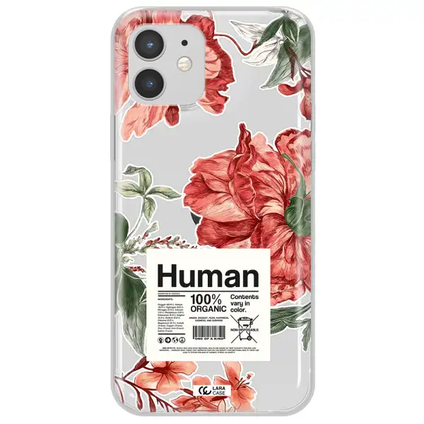 A Cover Of A Book With Flowers Apple Iphone 12 Mini Clear Tpu Case