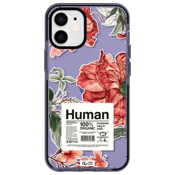 a cover of a book with flowers Apple iPhone 12 mini impact Lilac Case