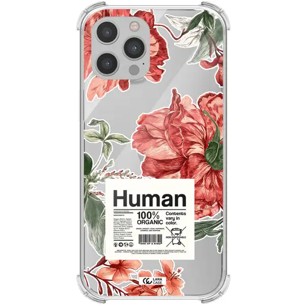 a cover of a book with flowers Apple iPhone 12 pro max Clear PC Case