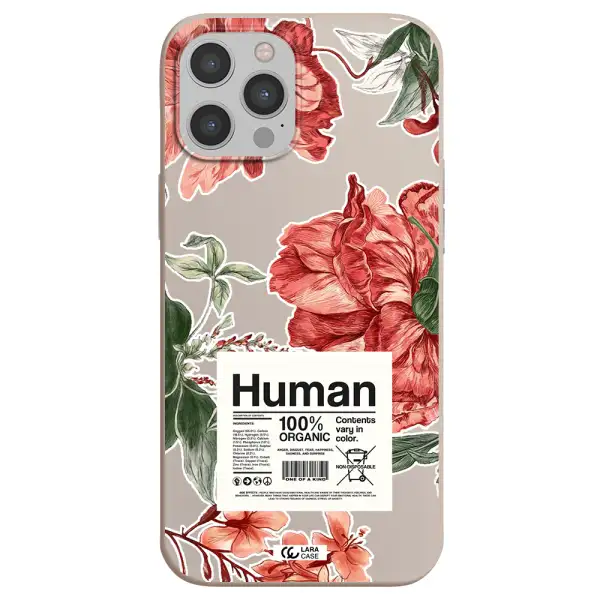 a cover of a book with flowers Apple iPhone 12 pro max Silicone Stone Case