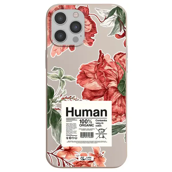 a cover of a book with flowers Apple iPhone 12 pro Silicone Stone Case