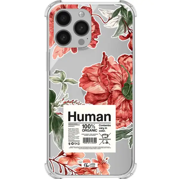 a cover of a book with flowers Apple iPhone 13 Pro Clear PC Case
