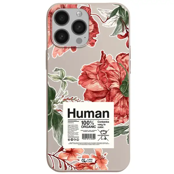 a cover of a book with flowers Apple iPhone 13 Pro Max Silicone Stone Case