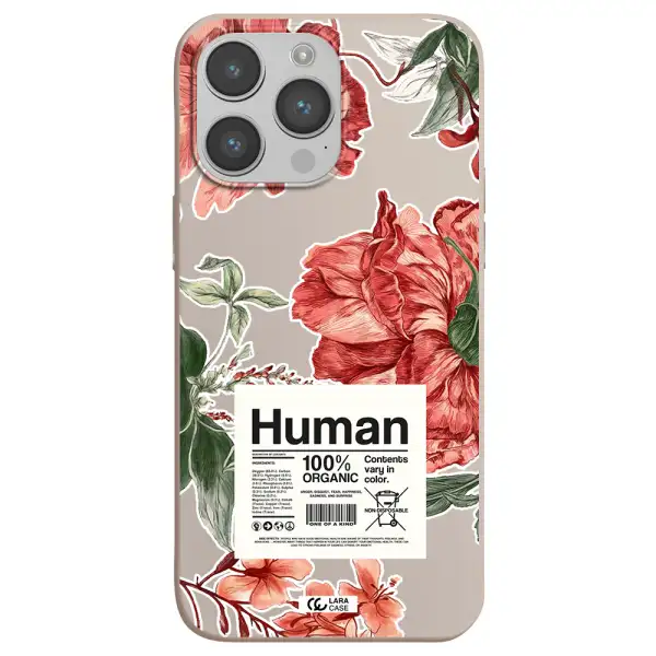 a cover of a book with flowers Apple iPhone 14 pro max Silicone Stone Case