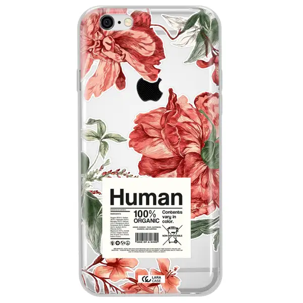 A Cover Of A Book With Flowers Apple Iphone 6 Clear Tpu Case