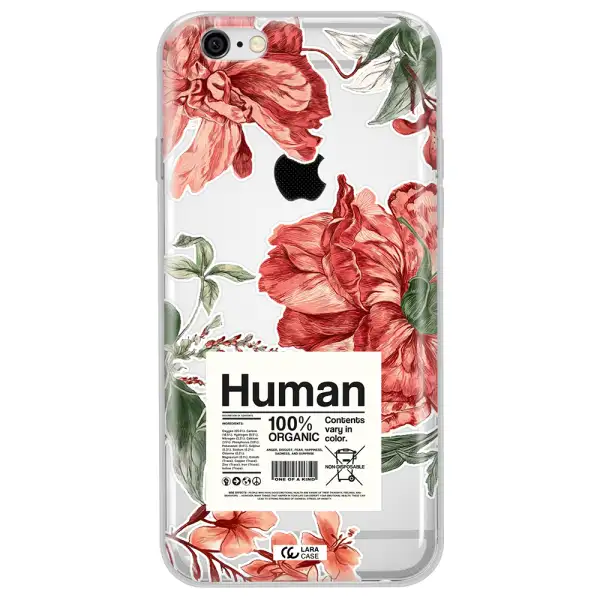 A Cover Of A Book With Flowers Apple Iphone 6 Plus Clear Tpu Case