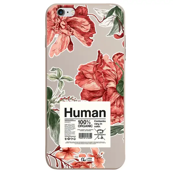 a cover of a book with flowers Apple iPhone 6 plus Silicone Stone Case