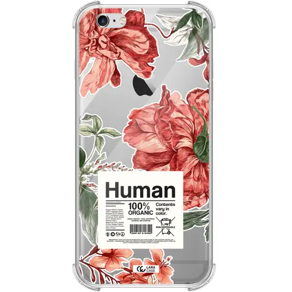 a cover of a book with flowers Apple iPhone 6S Clear PC Case