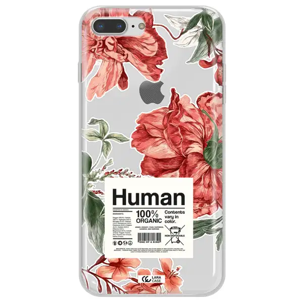 A Cover Of A Book With Flowers Apple Iphone 8 Plus Clear Tpu Case