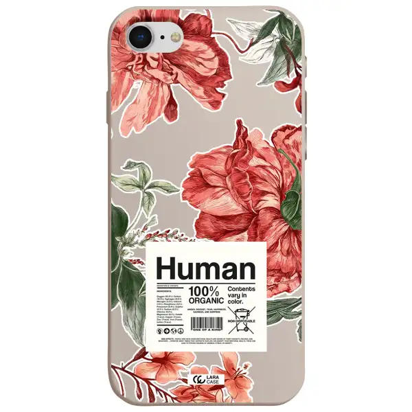 a cover of a book with flowers Apple iPhone se 2020 Silicone Stone Case