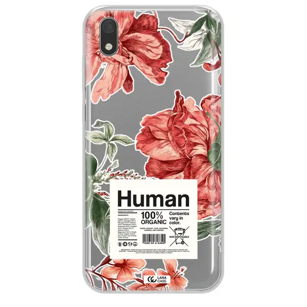 A Cover Of A Book With Flowers Huawei Honor 8S Clear Tpu Case