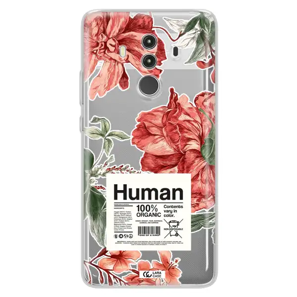 A Cover Of A Book With Flowers Huawei Mate 10 Clear Tpu Case