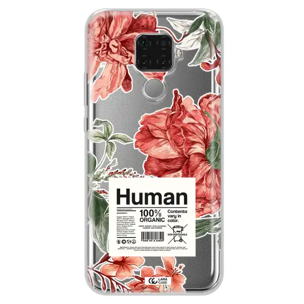 A Cover Of A Book With Flowers Huawei Mate 30 Lite Clear Tpu Case