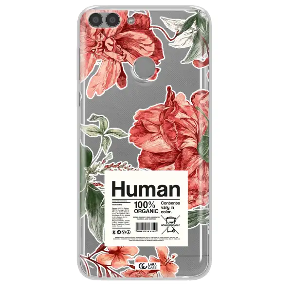 A Cover Of A Book With Flowers Huawei P Smart Clear Tpu Case