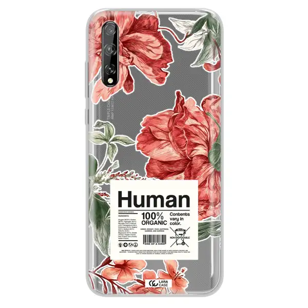 A Cover Of A Book With Flowers Huawei P Smart S Clear Tpu Case
