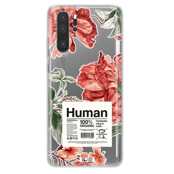 A Cover Of A Book With Flowers Huawei P30 Pro Clear Tpu Case