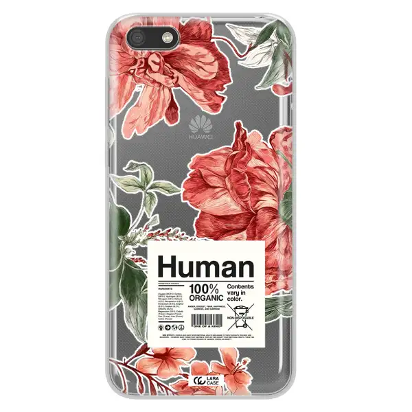 A Cover Of A Book With Flowers Huawei Y5 2018 Clear Tpu Case