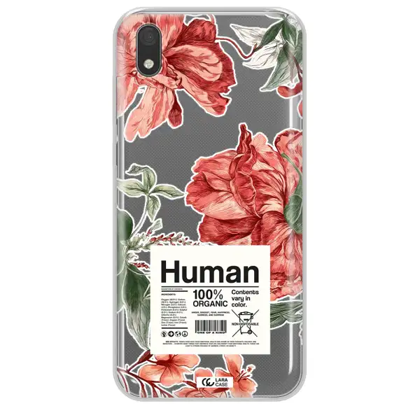 A Cover Of A Book With Flowers Huawei Y5 2019 Clear Tpu Case