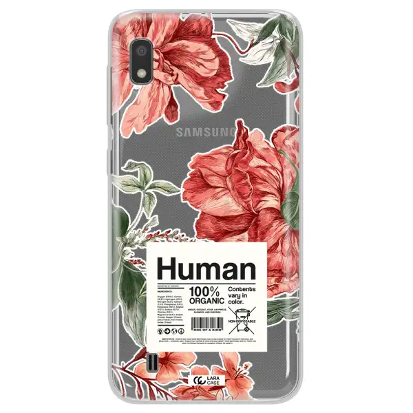 A Cover Of A Book With Flowers Samsung A10 Clear Tpu Case