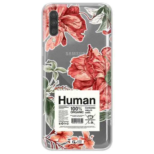 A Cover Of A Book With Flowers Samsung A30S Clear Tpu Case