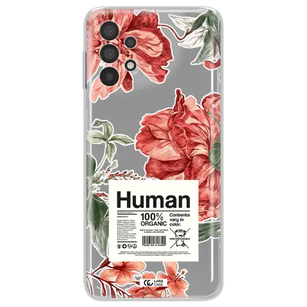 A Cover Of A Book With Flowers Samsung A32 Clear Tpu Case