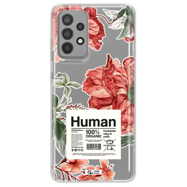 A Cover Of A Book With Flowers Samsung A52 Clear Tpu Case